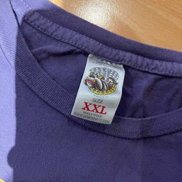 Ed hardy puple graphic tee - Picture 2 of 4